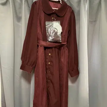 쿠라로리 쿠루미 노엘 드 메모와르 원피스 4L 시마무라 와인 레드