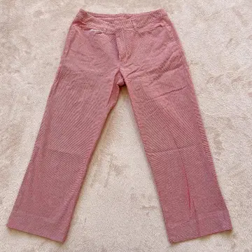 [새상품급] KUMIKYOKU 깅엄 체크 패턴 플레어 팬츠 S