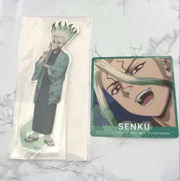 마네키네코 이시가미 센쿠 아크릴 스탠드 코스터 Dr.STONE