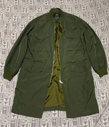 ALPHA INDUSTRIES M65 필드 롱 밀리터리 자켓 M