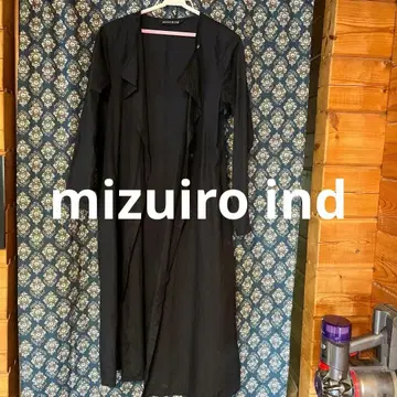 mizuiro ind 다크 네이비 롱 가디건 긴팔