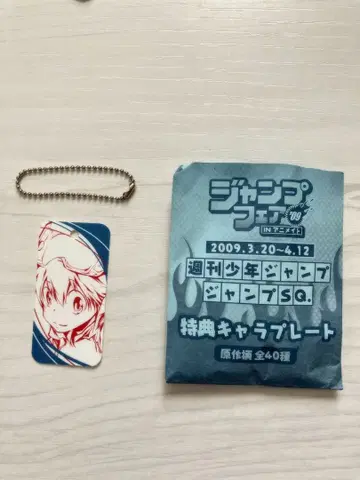 점프 페스타 2009 애니메이트 특전 사와다 츠나요시 캐릭터 플레이트