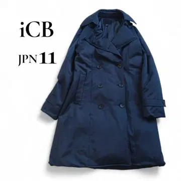 iCB 아이씨비 심리스 다운 코트 더블 브레스트 네이비 11호