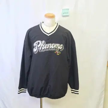 zG801 [ F ] SPINNS 트레이닝복 로고 프린트 긴팔 V넥