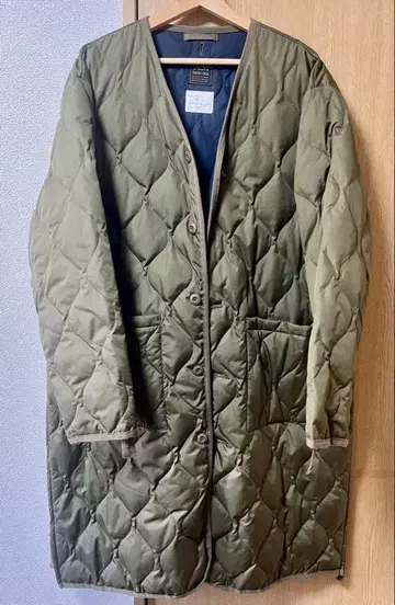 TAION V NECK COAT 퀼팅 자켓