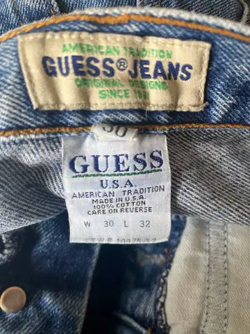 80s 90s GUESS 게스 청바지 미국제 데님 팬츠