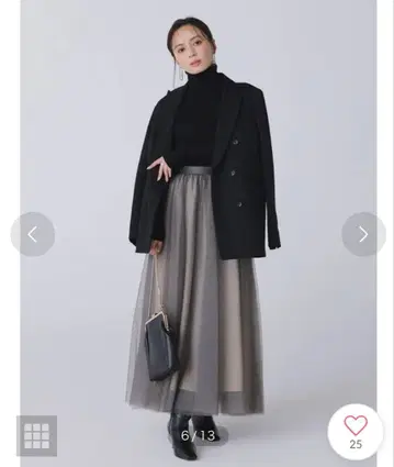 시어 볼륨 샤샤 스커트 anuans