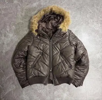 y2k 00s 크롭 퍼 패딩 자켓 그런지 페어리 그런지