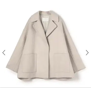 Ballsey 프리미엄 울 리버 오픈 카라 숏코트 36