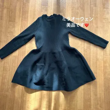 [새상품급] Mila Owen 블랙 페플럼 니트