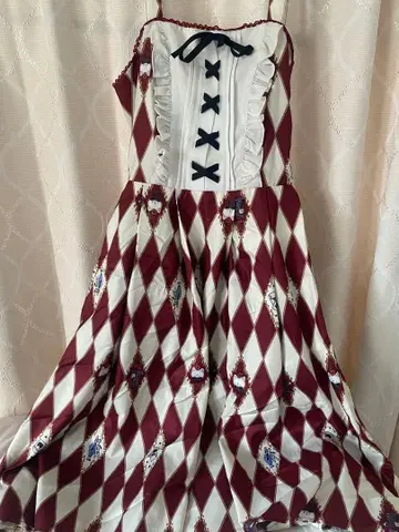 axes kawaii 앨리스 패턴 점프 스커트