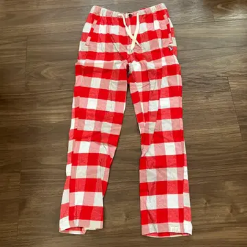 Paul Smith 레드 화이트 체크 룸 팬츠 L