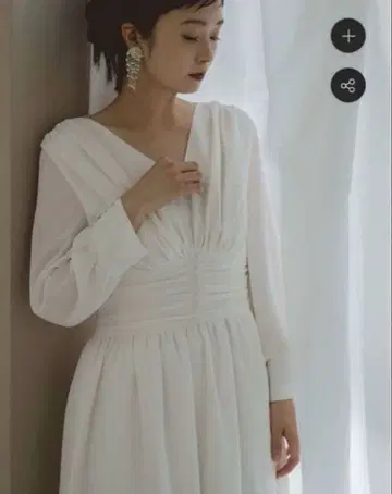 [ kaene 카엔 ] 쉬폰 롱 슬리브 원피스 100315 택 포함