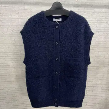 mila schon 네이비 버튼 니트 베스트