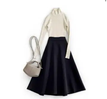 시소라스 SYSORUS 드레이프 플레어 스커트 블랙 블랙 38 M