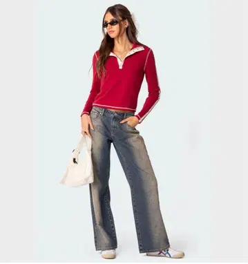 Edikted Low Rise Baggy Jeans Raelynn