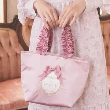 미사용 새상품 Maison de FLEUR 핑크 핸드백