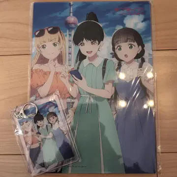 러브 라이브 아크릴 보드와 키링 세트