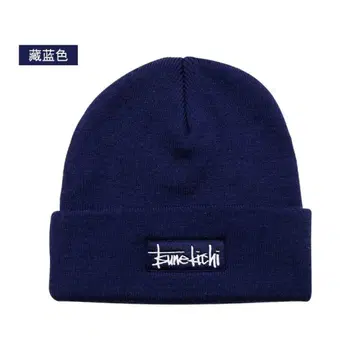 츠네요시 니트 모자 네이비