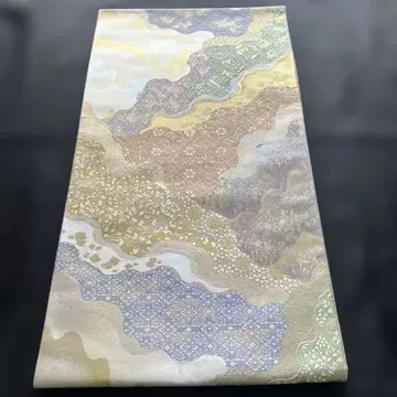 미치나가토리 무늬 후쿠로 오비 미사용품