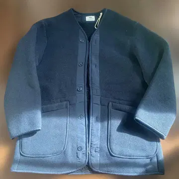 유니클로 Engineered Garments 네이비 프리 노카라 코트