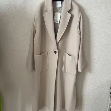 MISCH MASCH 베이지 체스터 코트 S