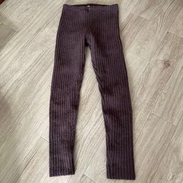 GELATO PIQUE 리브 편직 레깅스 브라운