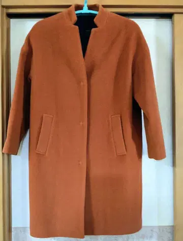 울 캐시미어 롱 코트