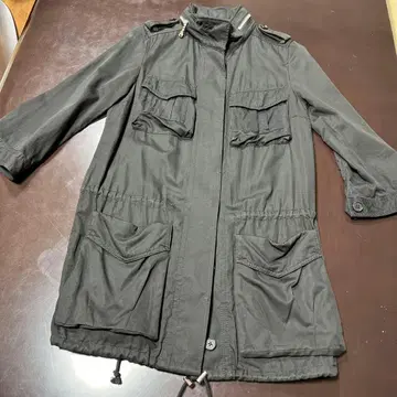 GUILD PRIME 블랙 밀리터리 자켓 S