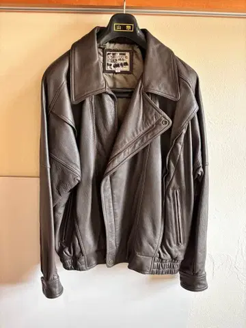 가죽 블루종 M [ 하자 있음 ]