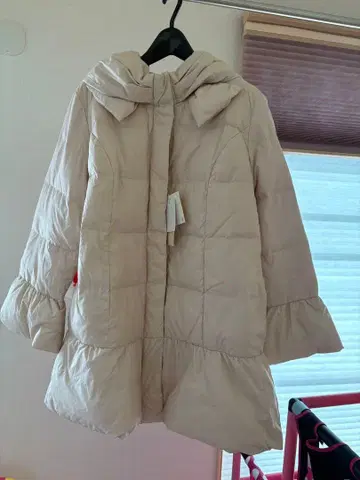 새상품 로즈 티아라 42 다운 자켓 코트 라이트 핑크 큰 사이즈