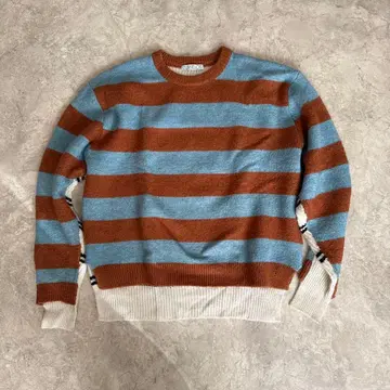 SELENAHELIOS 스트라이프 보더 니트 스웨터