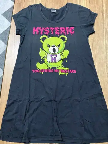 HYSTERIC 반팔 티셔츠 블랙