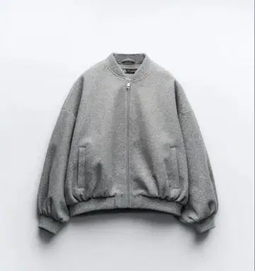소프트 봄버 자켓 그레이 ZARA L
