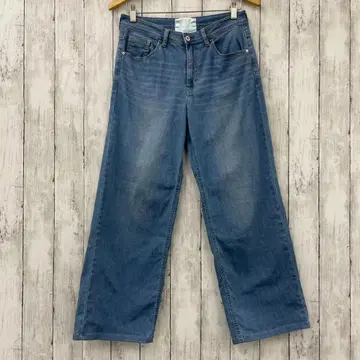 [ EDWIN ] 에드윈 데님 와이드 팬츠 라이트 블루 M 사이즈