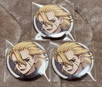 Dr.STONE 아모카페 스탠리 스나이더 캔뱃지 3개 세트