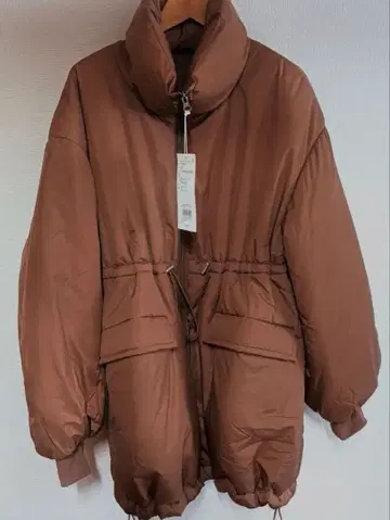 AZUL by moussy 브라운 다운 자켓 여성용