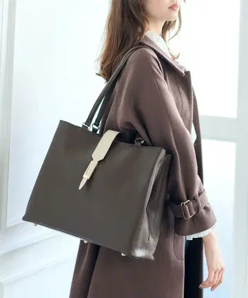 [ 미미 스페셜 콜라보레이션 ] 배색 A4 토트백