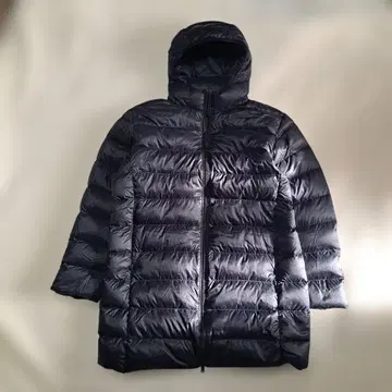 새상품급 UNIQLO 울트라 라이트 다운 후데트 코트 여성용 네이비 XL