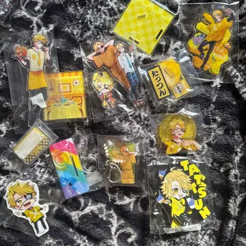 [ 묶음 판매 ] 컬러풀 피치 타츠타츠 아크릴 스탠드 굿즈 세트