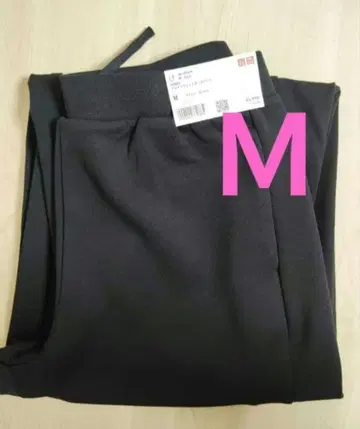 새상품 UNIQLO 드라이 맨투맨 커브 팬츠 블랙 M 유니클로