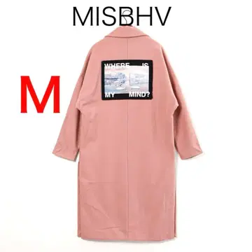 H4625-146 미스비헤이브 백 프린트 체스터 코트 울