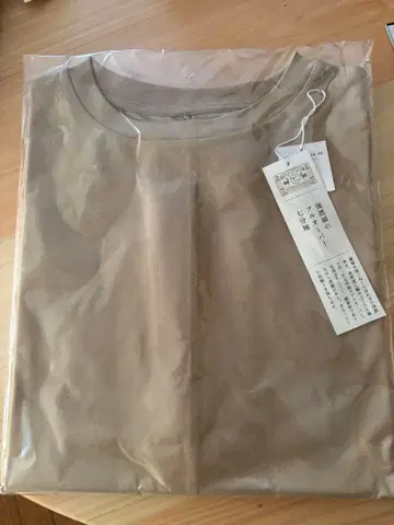 베이지 7부 소매 T셔츠 강연사 풀오버 7부 소매