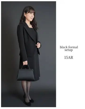 플러스 사이즈 15호 벨루나 블랙 포멀 셋업