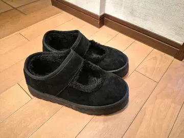 발수 통굽 무스탕 메리 제인