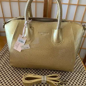 TERIA YABAR S.L. Madrid 골드 핸드백