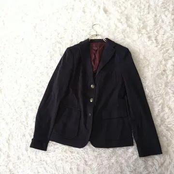 COMME CA DU MODE 테일러드 자켓 엠블럼 버튼 11 네이비