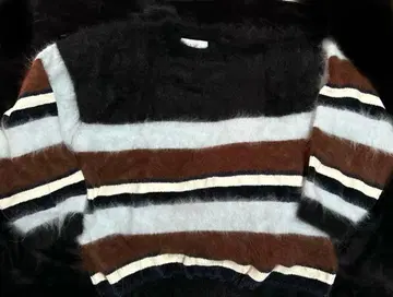 A PUPL 이소재 스웨터 루즈한 사이즈 S 블루 블랙 화이트 브라운