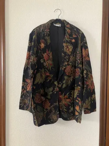 꽃무늬 테일러드 자켓 구제 의류 여성용 남성용