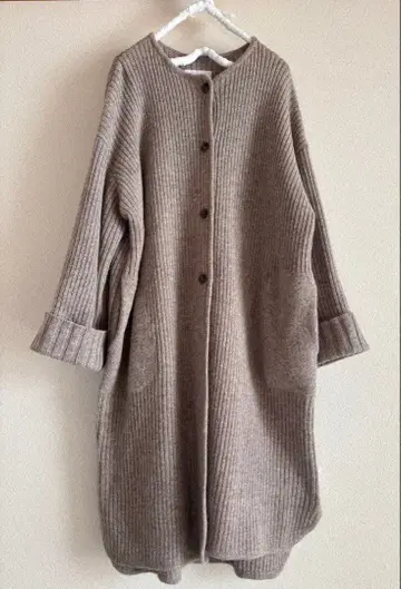 SO 롱 니트 코트